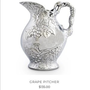 Arthur Court Grapes Pitcher